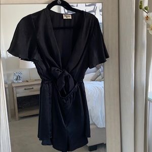 Black Beach Romper